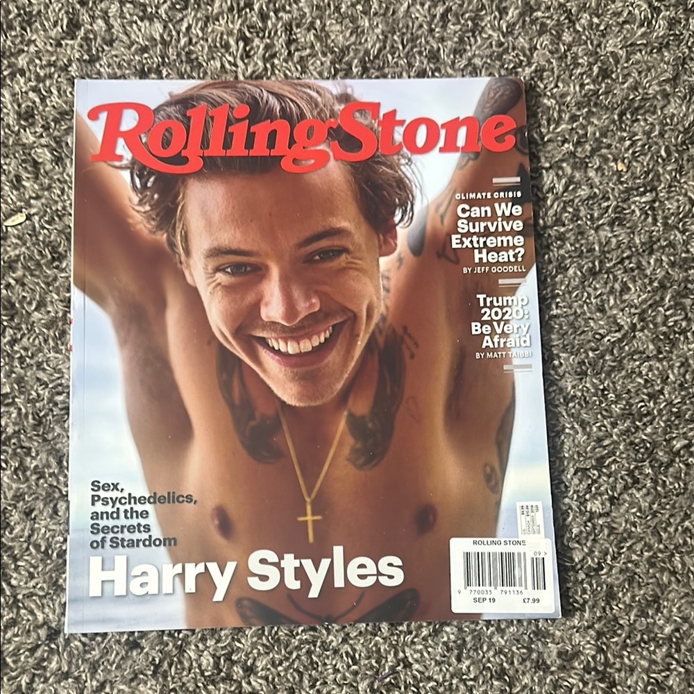 Rolling Stone Magazine with Harry Styles Cover